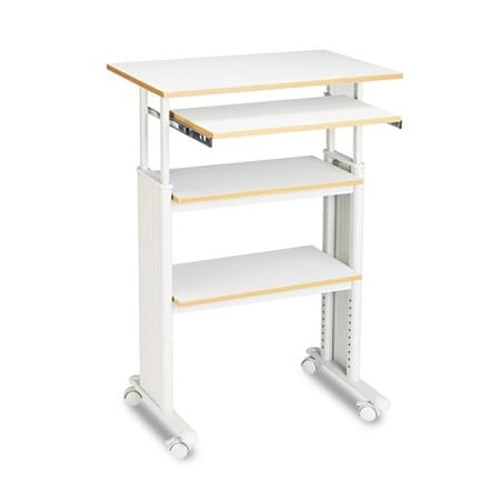 Safco Safco, ADJUSTABLE HEIGHT STAND-UP WORKSTATION, 29.5W X 22D X 49H, GRAY 1929GR